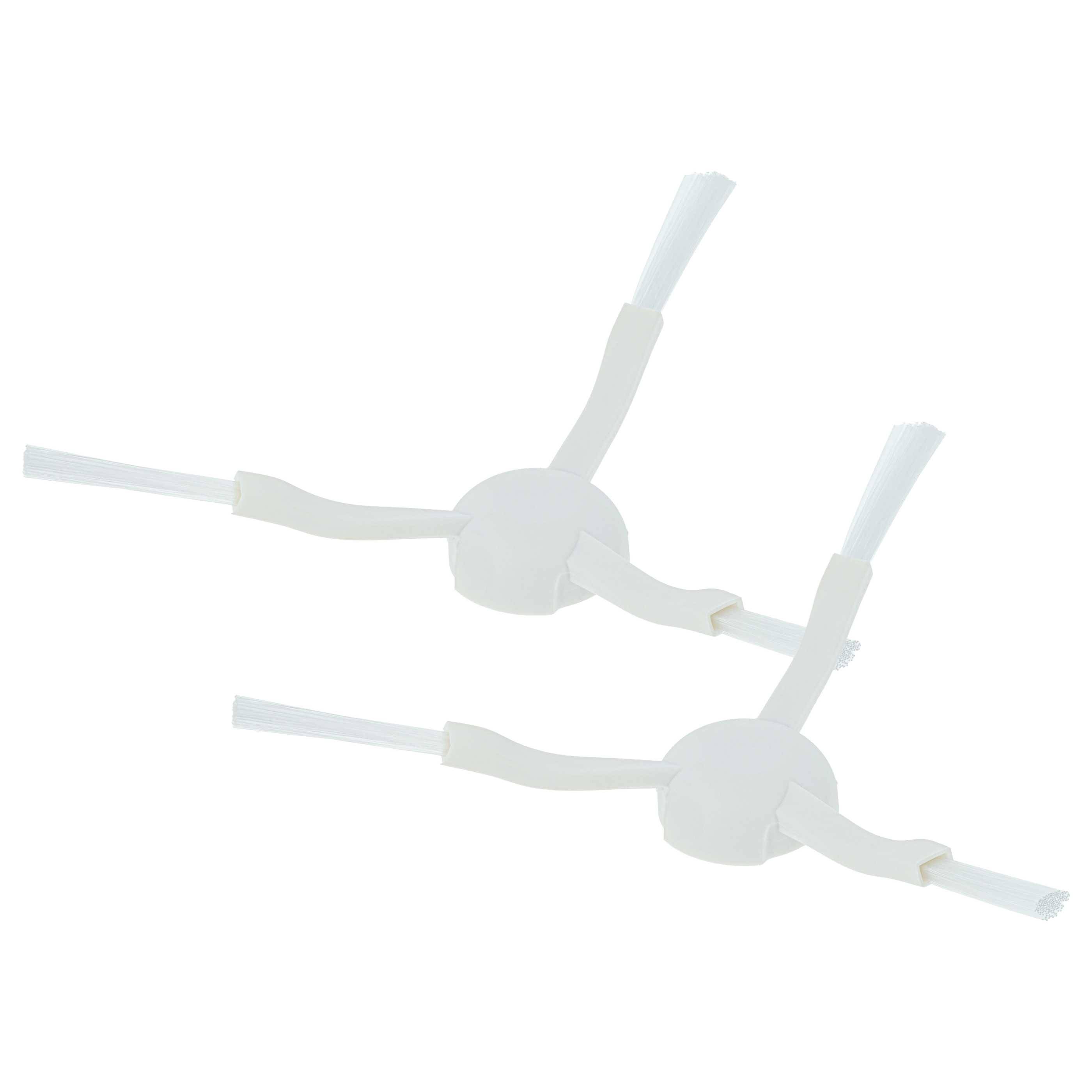 vhbw 2x Seitenbürste kompatibel mit Xiaomi Mijia 1C, STYTJ01ZHM Saugroboter - Reinigungsbürsten Set, weiß