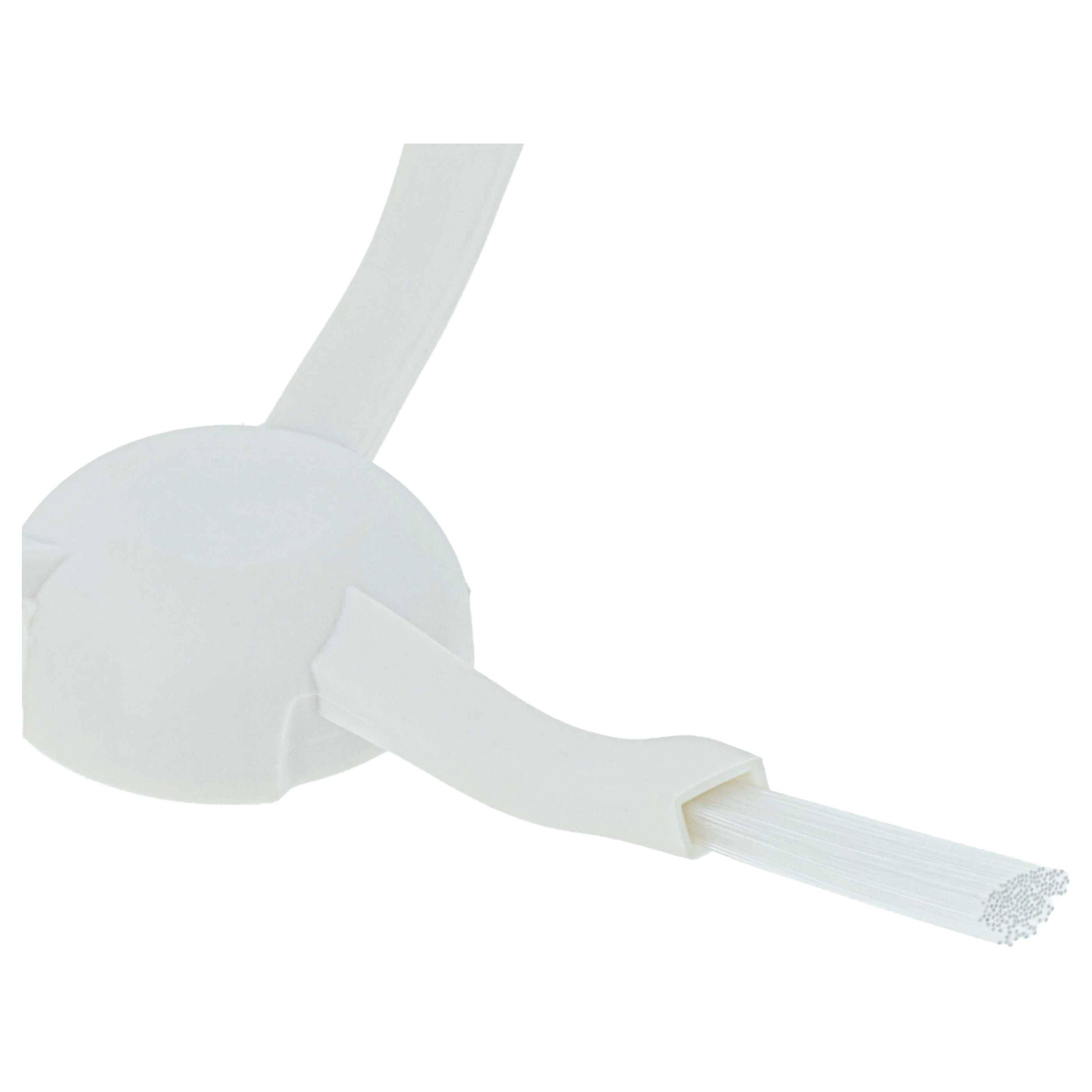 vhbw 2x Seitenbürste kompatibel mit Xiaomi Mijia 1C, STYTJ01ZHM Saugroboter - Reinigungsbürsten Set, weiß