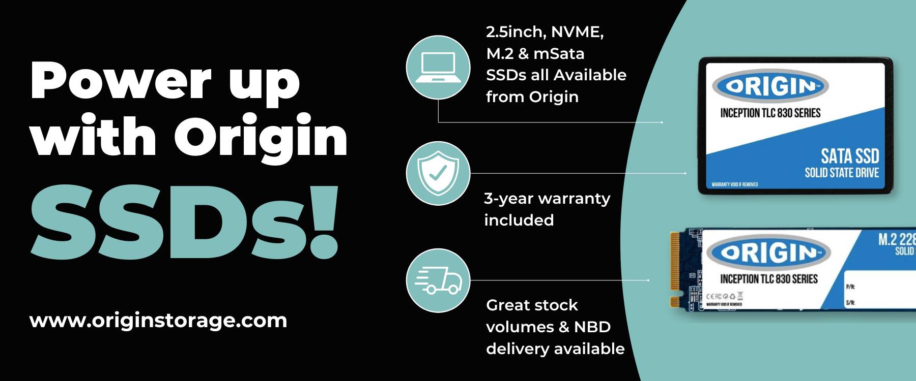 Origin Storage OTLC1TB3DNVMEM.2/30, 1 TB, M.2