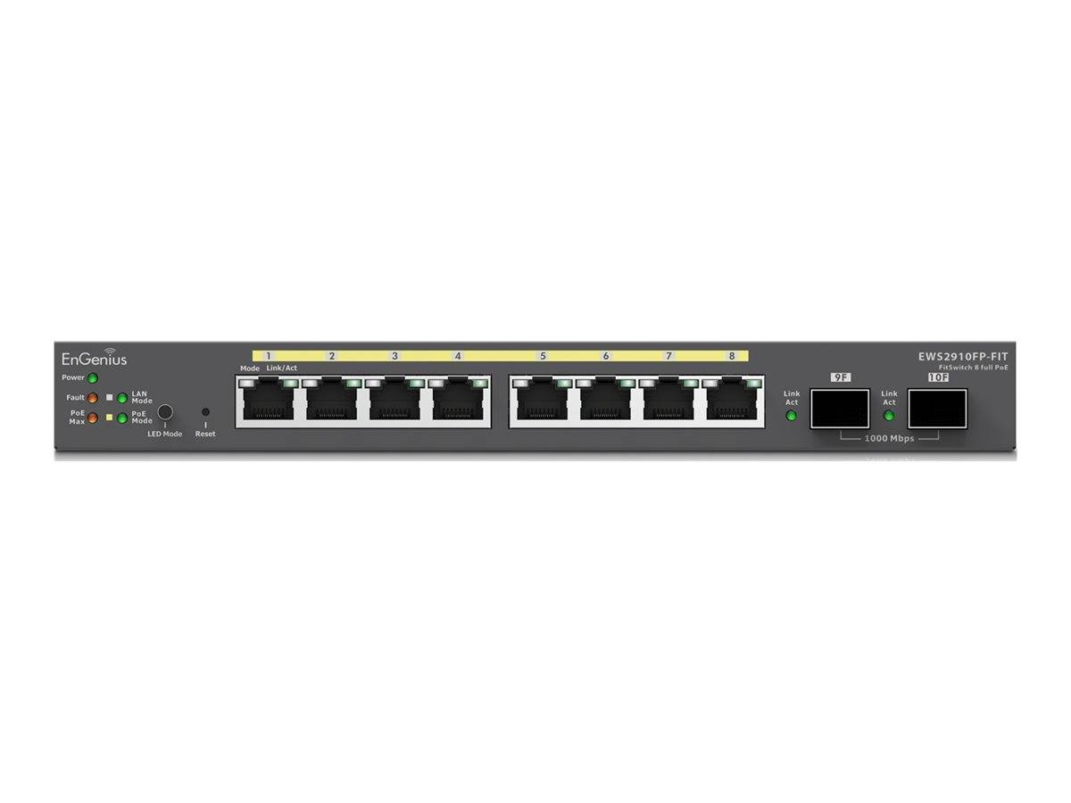 EnGenius Fit EWS2910FP-FIT - Switch - L2+ - managed - 8 x 10/100/1000 (PoE+)
