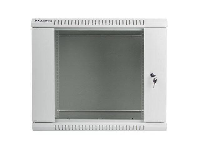 LANBERG 19 9U 600x600 Wandgehäuse Glastür V2 (FlatPack) gr Multimedia-Technik 19