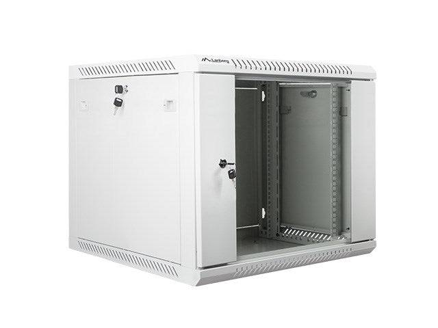 LANBERG 19 9U 600x600 Wandgehäuse Glastür V2 (FlatPack) gr Multimedia-Technik 19