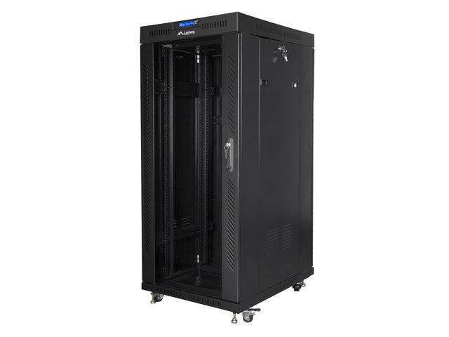 LANBERG 19 27U 600x800 freist. LCD Glastür (FlatPack) sw (Speditionsversand) Multimedia-Technik