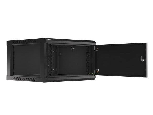 LANBERG 19 6U 600x600 Wandgeh. Metalltür V2 (FlatPack) sw Multimedia-Technik Wandgehäuse 19
