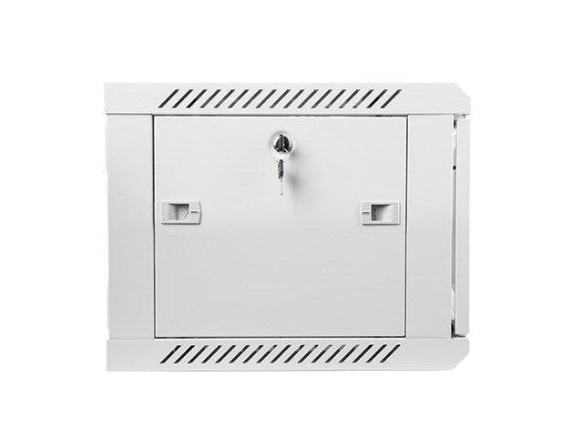 LANBERG 19" 6U 600x450 Wandgehäuse Glastür (FlatPack) grau