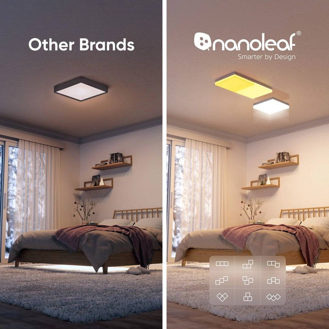 Nanoleaf NF083E00-1SL, Intelligente Deckenbeleuchtung, WLAN, Weiß, 802.11b, 802.11g, Wi-Fi 4 (802.11n), 2700 K, 6500 K