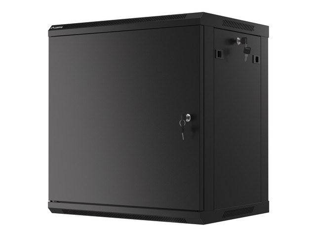 19" 600x450 Wandgehäuse Metalltür FlatPack sw - Rack