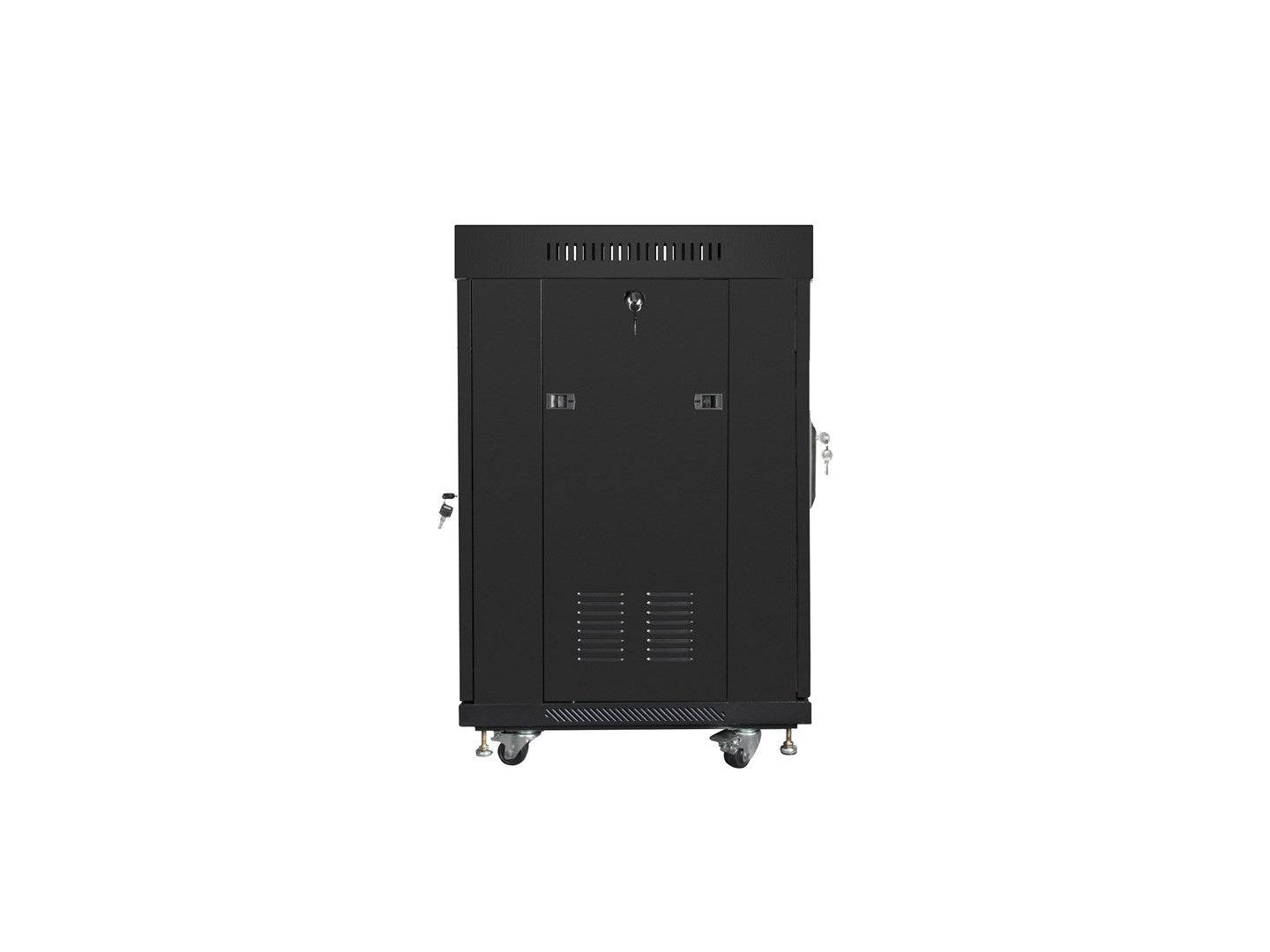 LANBERG 19" 15U 600x600 freist. LCD Glastür V2 (FlatPack) sw (Speditionsversand)