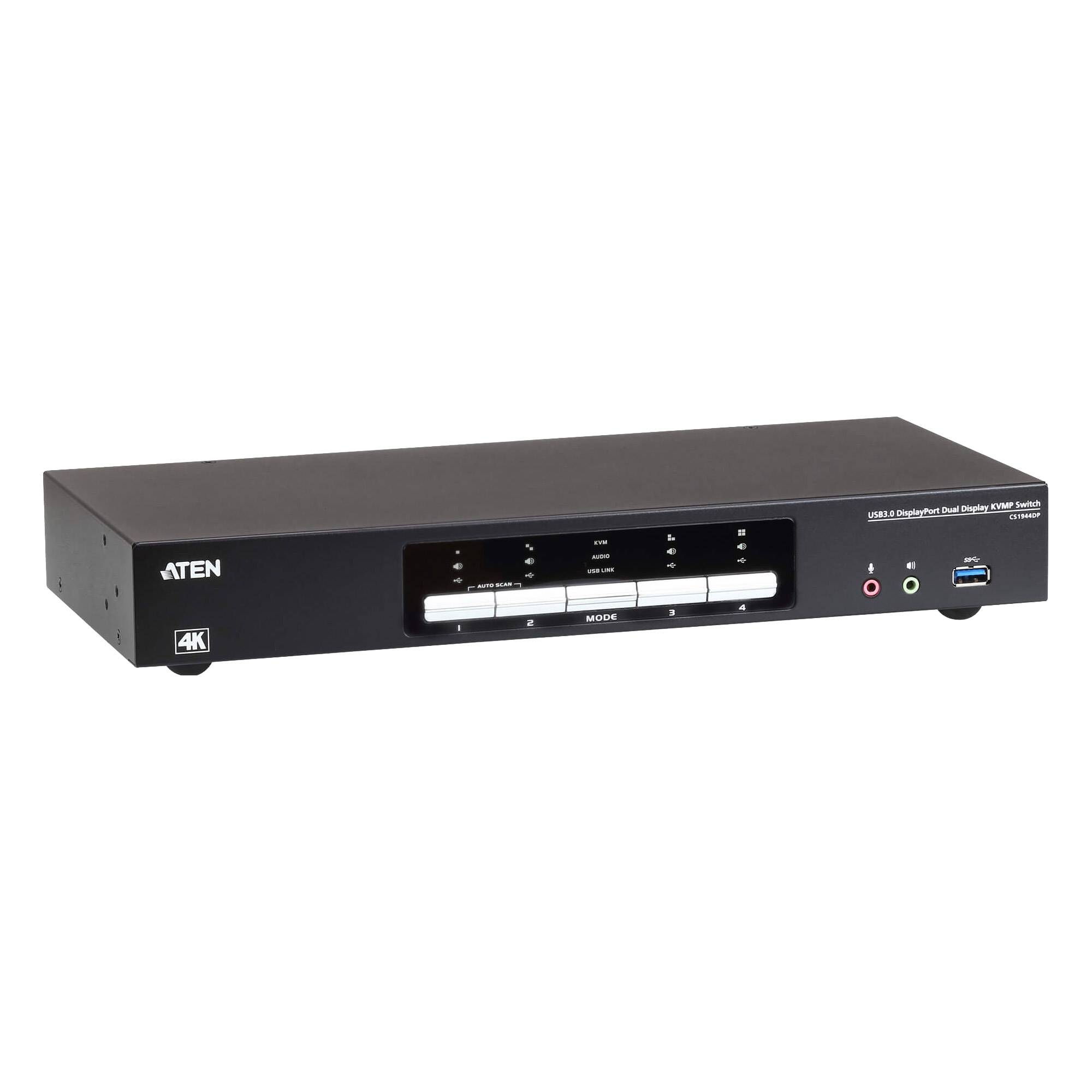 ATEN CS1944DPA KVMP-Switch 4-fach Dual-Display, DisplayPort, USB 3.0, 8K