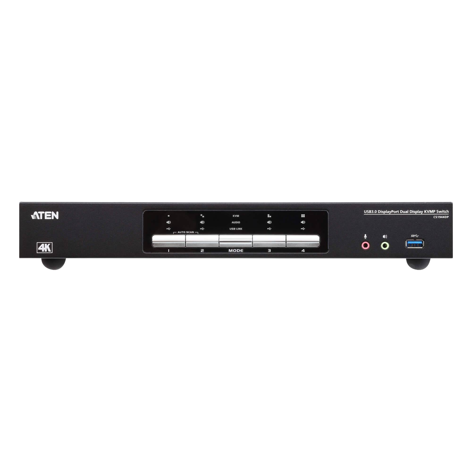 ATEN CS1944DPA KVMP-Switch 4-fach Dual-Display, DisplayPort, USB 3.0, 8K