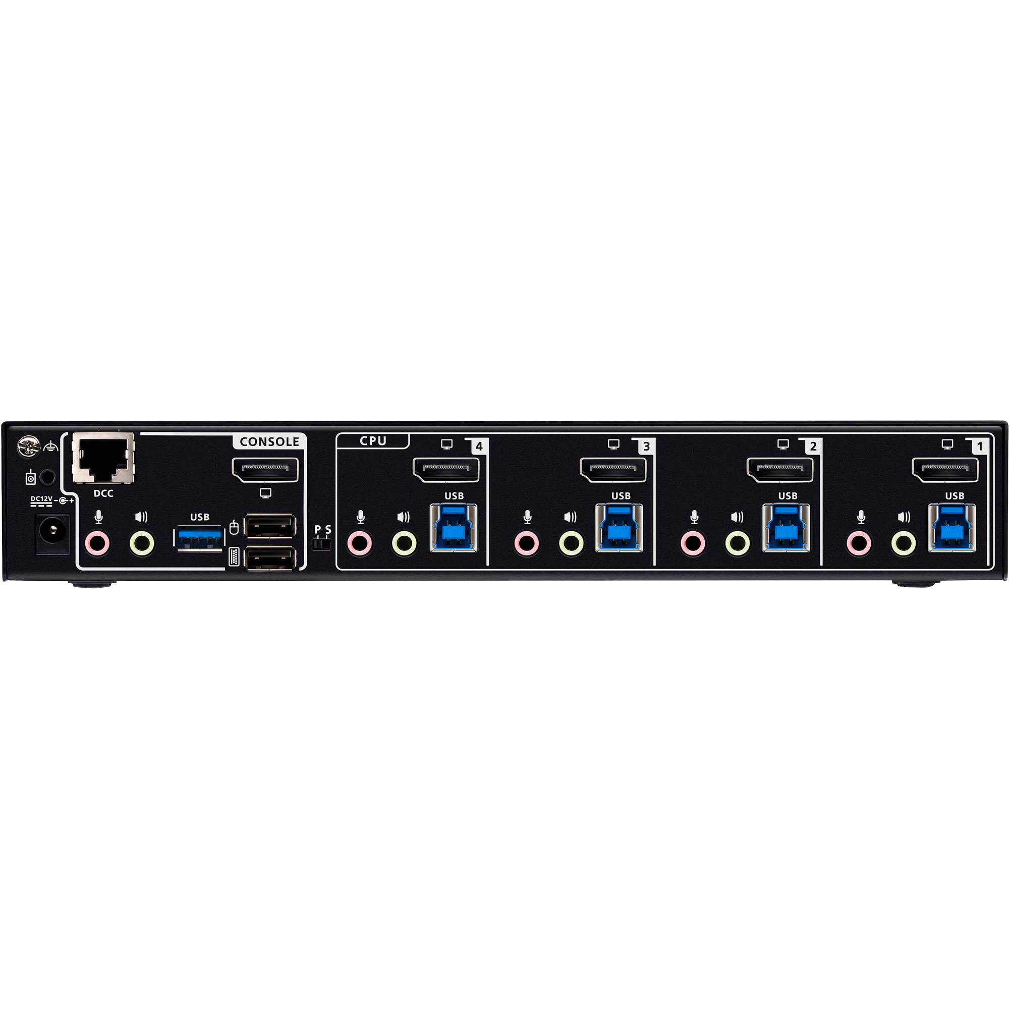 ATEN CS1924A KVMP-Switch 4-fach, DisplayPort, USB 3.0, 8K