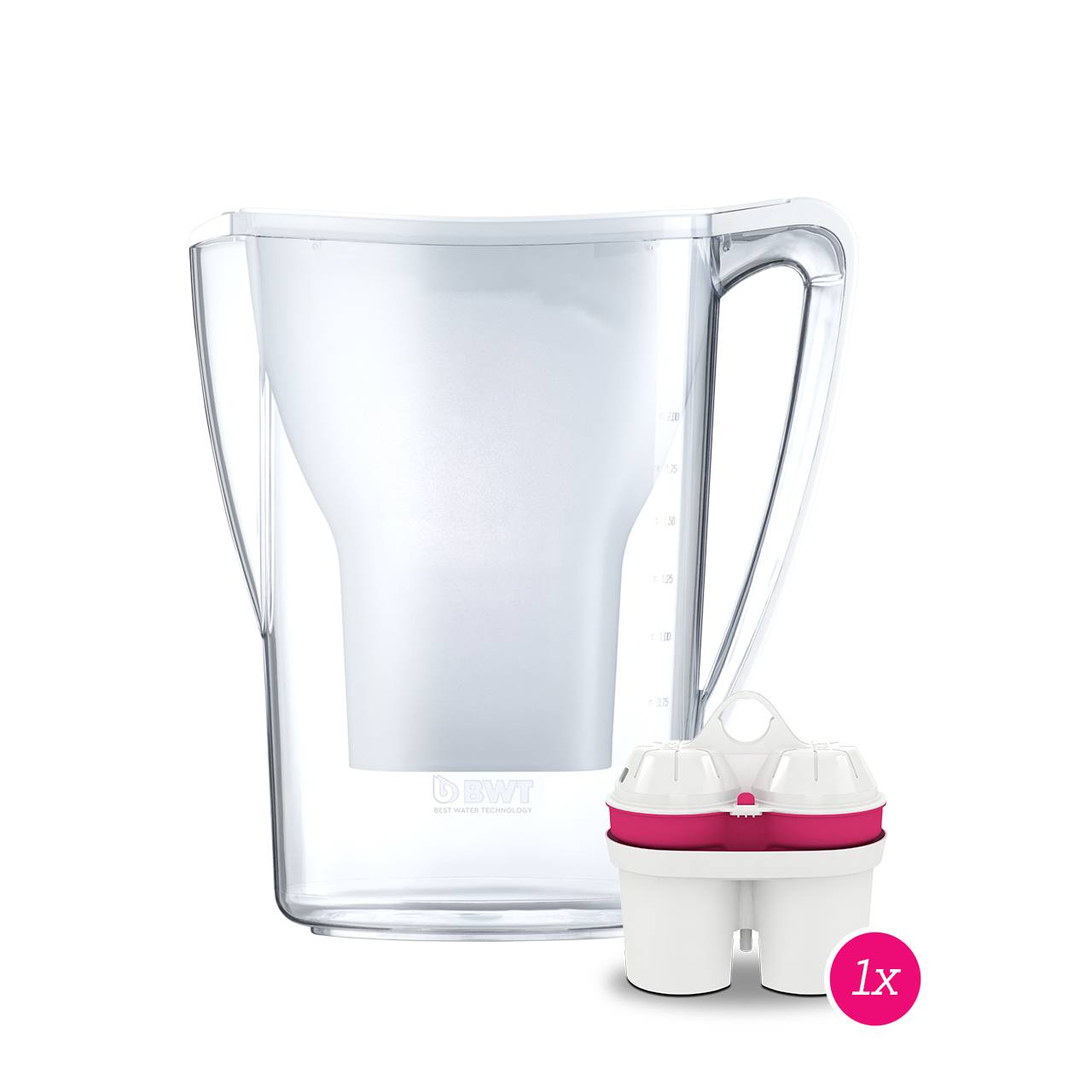 BWT AQUAlizer Home, Pitcher-Wasserfilter, 2,7 l, Weiß
