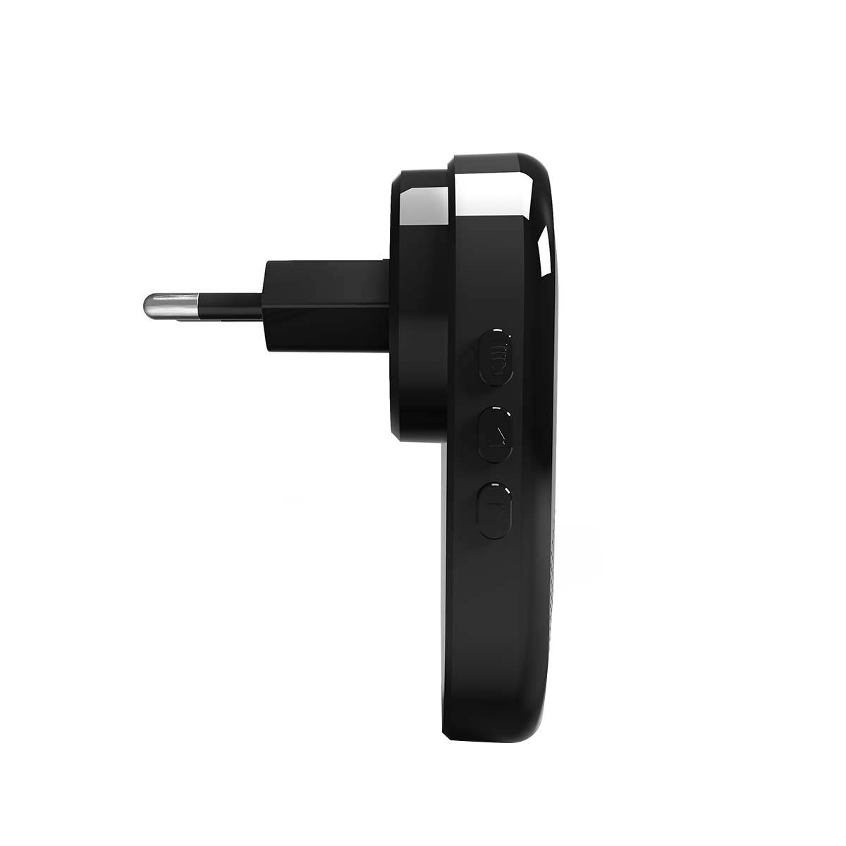 Kabellose Türglocke RF 433 MHz SmartLife mit 55 Melodien Schwarz