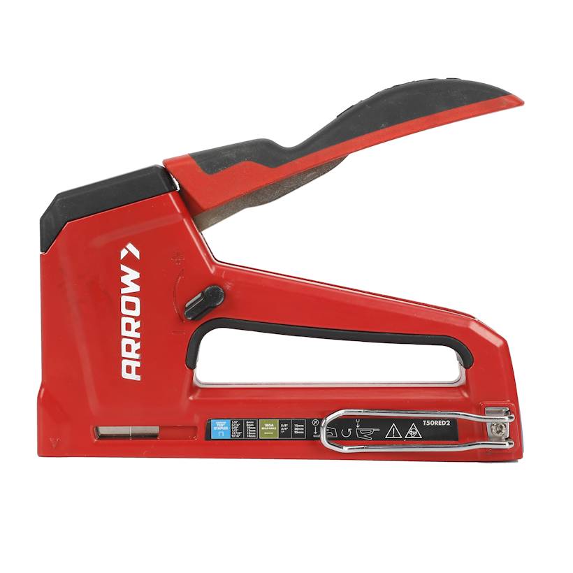 Arrow Handtacker T50 RED2, für Flachdrahtklammern 6-14 mm und Nägel 15 mm