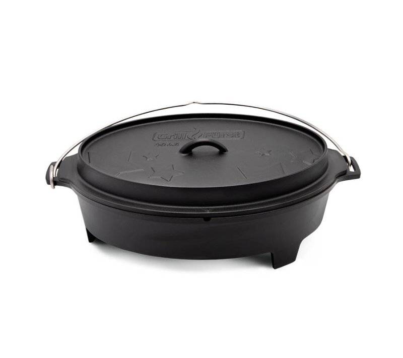 Grillfürst Dutch Oven BBQ Edition DO 6,5 flach / oval Grills, Weber Spirit, Genesis, Broil King