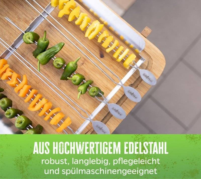 Grillfürst Grillspieße 35 cm 4er Set