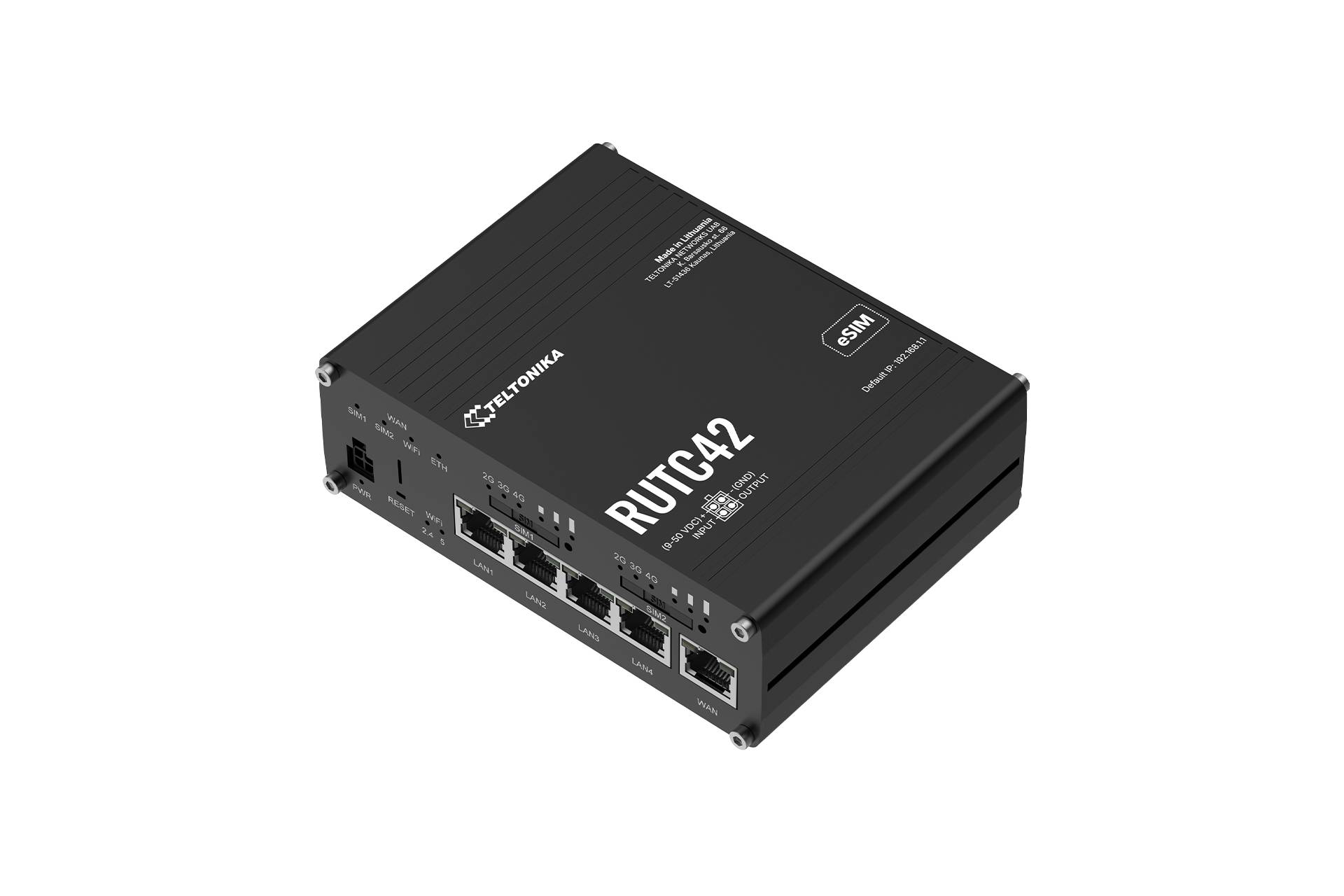Teltonika RUTC42 Dual-eSIM LTE Router