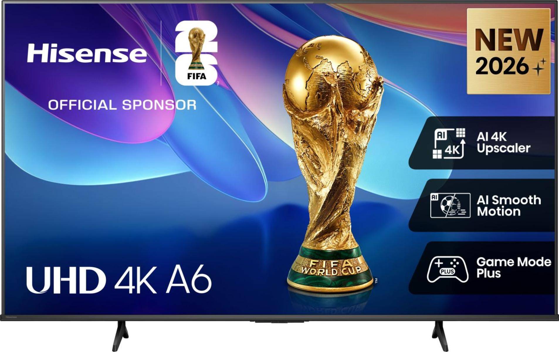Hisense 55A6S, 139,7 cm (55"), 3840 x 2160 Pixel, QLED, Smart-TV, WLAN, Schwarz