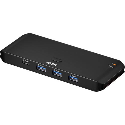 ATEN US4324 USB 3.2 Umschalter 2x4 Sharing Switch (2x Host / 4x Device) Signalsteuerung Signale /