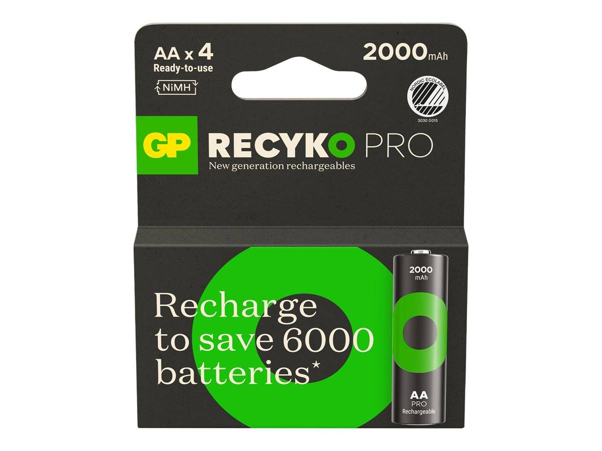 GP ReCyko Pro - Batterie 4 x AA-Typ - NiMH - (wiederaufladbar)