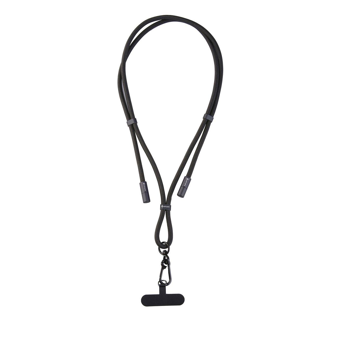 eSTUFF Lanyard Cable USB-C to Black - Kabel - Digital/Daten2 m