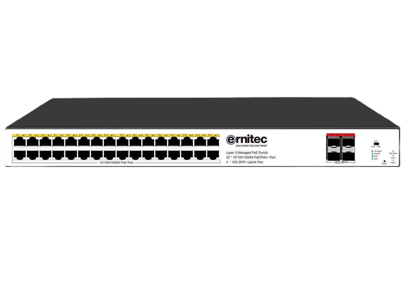 Managed Layer 3 PoE Switch 32 Gigabit - Switch - 1 Gbps