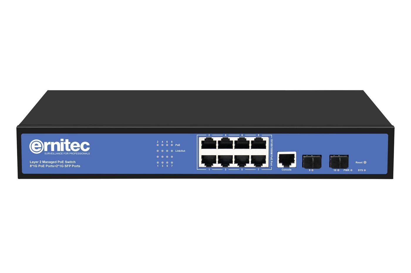 Switch - managed - 8 x 10/100/1000 (PoE)