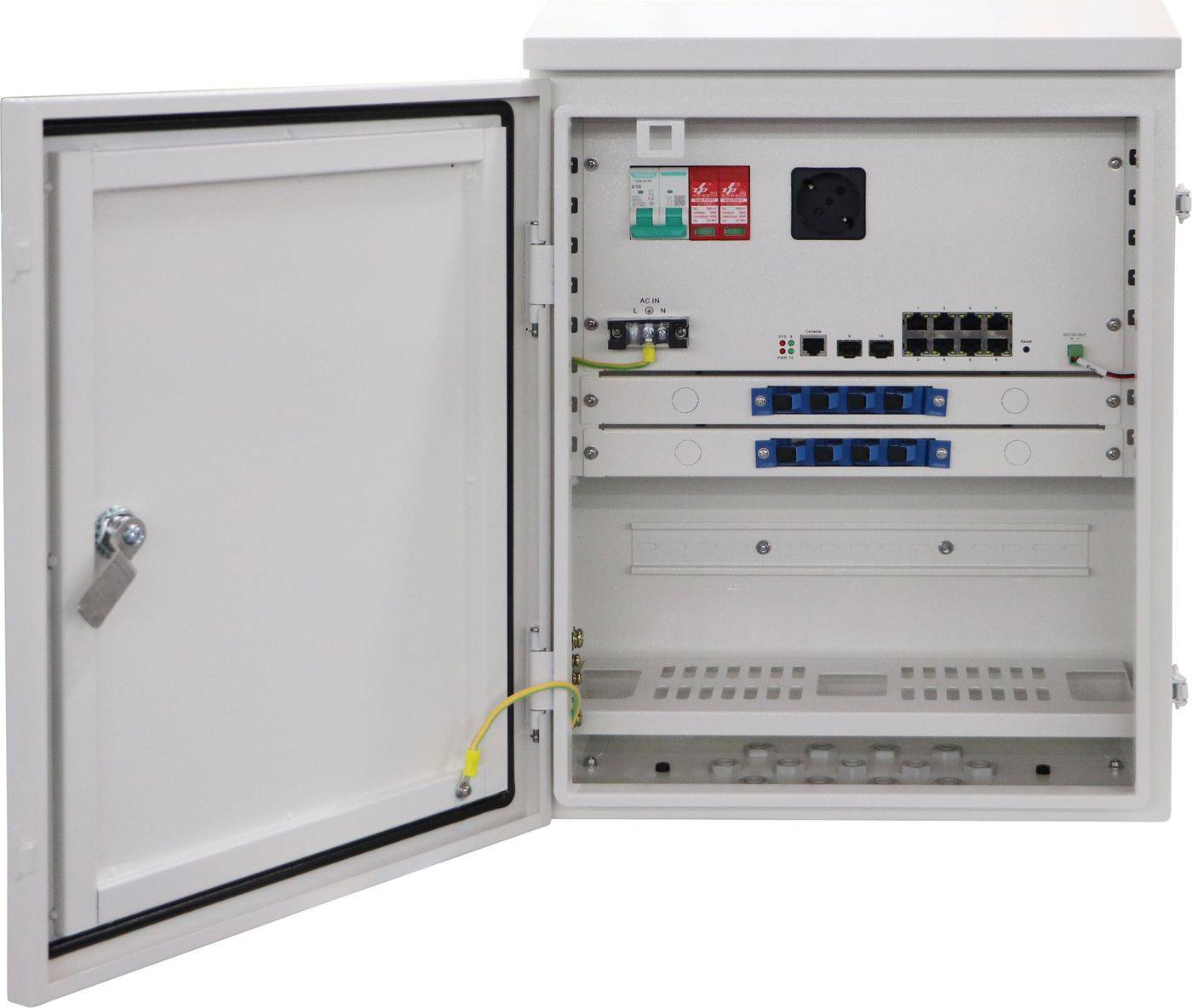 Switch - outdoor, layer 2, industrial - managed - 8 x 10/100/1000Base-T (PoE+)