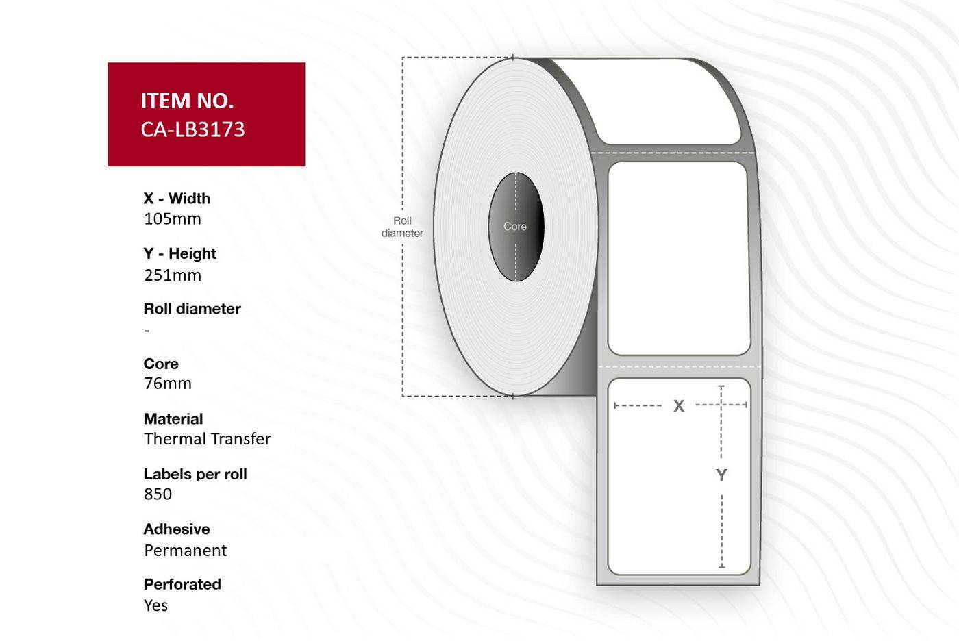 Label Core Thermal transfer