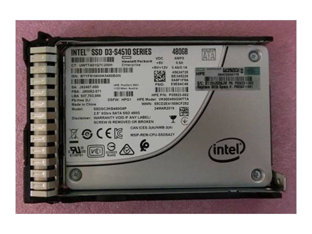HPE SATA RI SFF SSD for G8-G10 Servers 2,5 " 480 GB