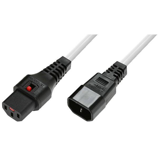 Microconnect MC-C13C14LOCK-2MW, 2 m, C13-Koppler, C14-Koppler, 230 V, 10 A