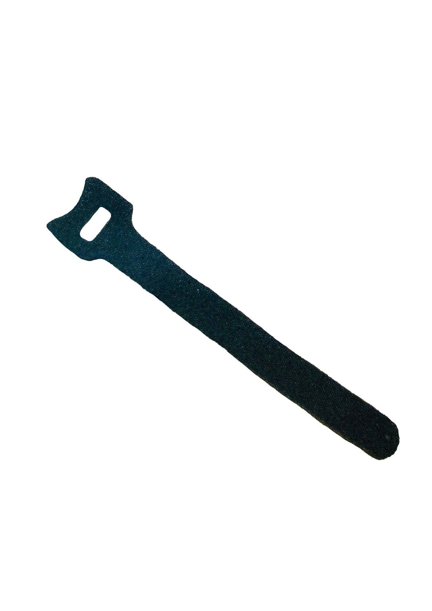 Klettverschluss - 16 x 210 mm - 21 cm - Schwarz (Packung mit 100)