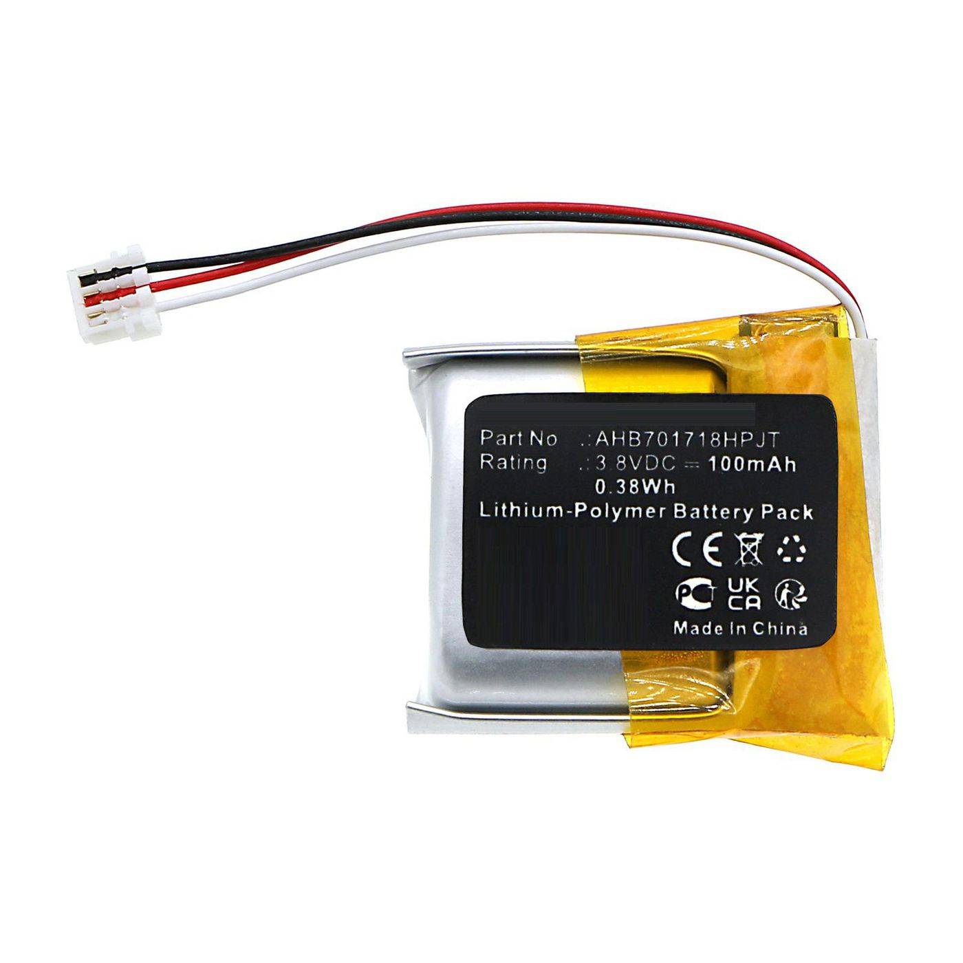 CoreParts Battery 3.8V 100mAh 0.38Wh for Jabra Wireless Headset