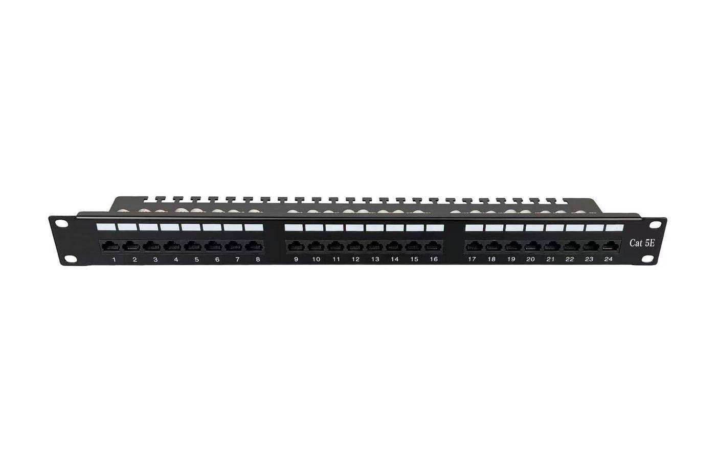 Lanview LVR-CAT5E-UTP-LSA, Schwarz, Stahl, 1U, 520 mm, 110 mm, 80 mm