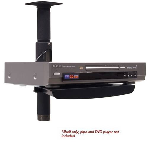 Component Pole Shelf - For VCR or DVD - Black - Montagekomponente (Regal)