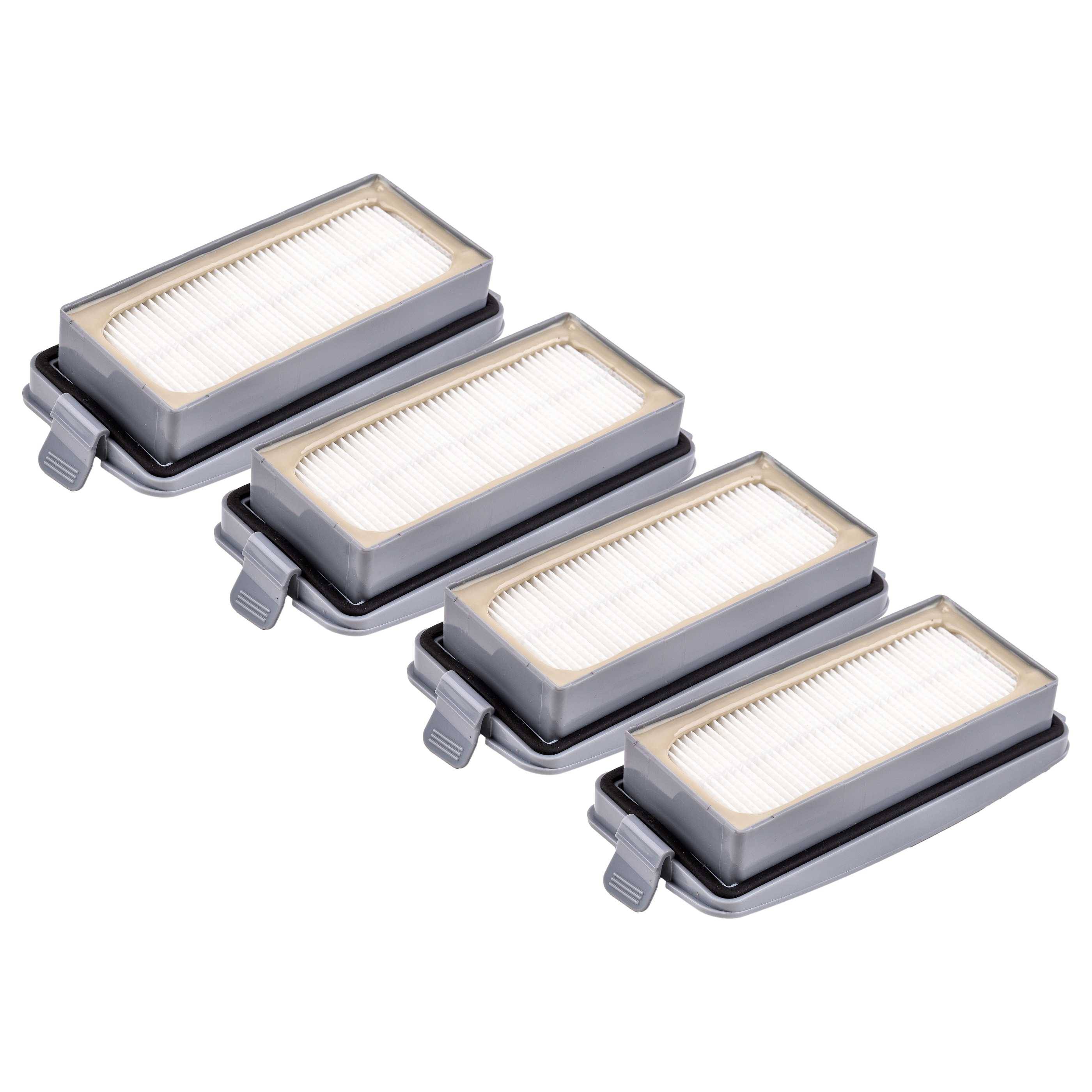 vhbw 4x Staubsaugerfilter kompatibel mit Sprintus Maximus PT Staubsauger - HEPA-Filterkassette Grau