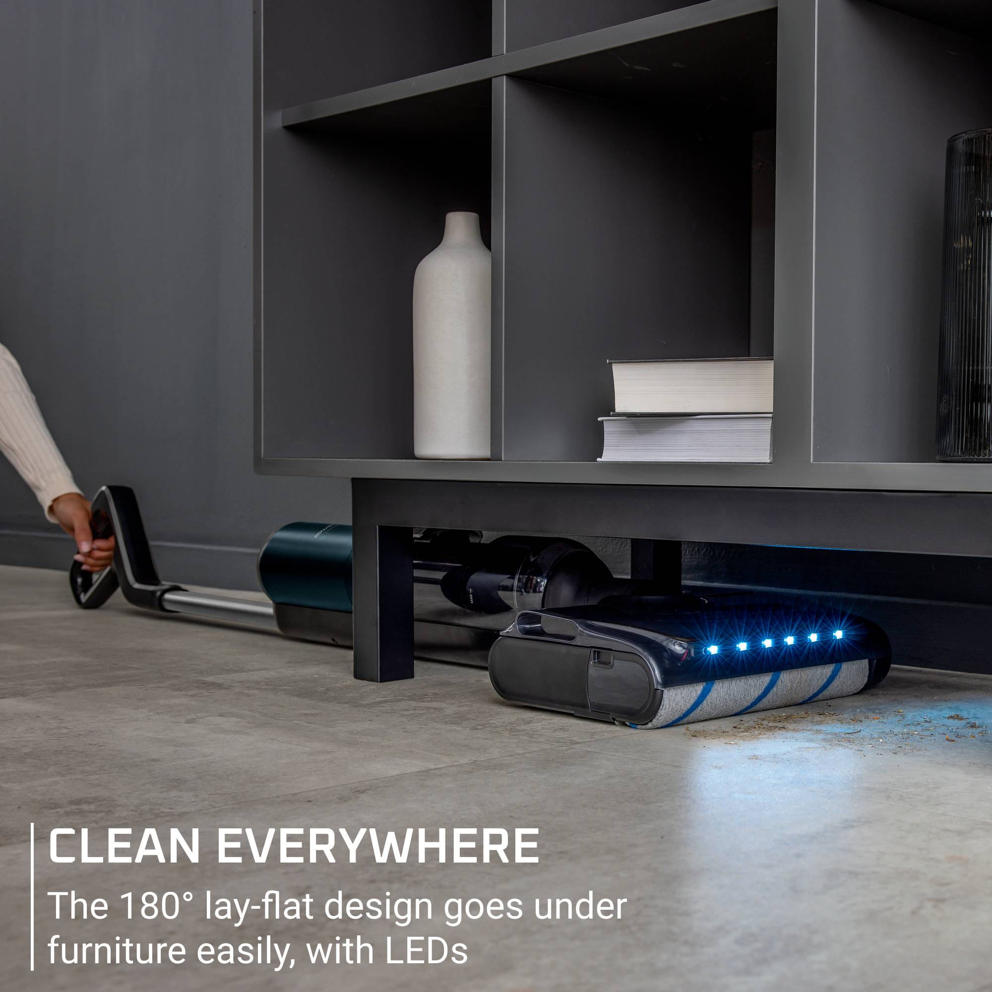 Rowenta X-Clean 7 GZ5735E0, Stabstaubsauger, Beutellos, Schwarz, Chrom, 0,5 l, Rechteckig, Trocken&amp;Nass