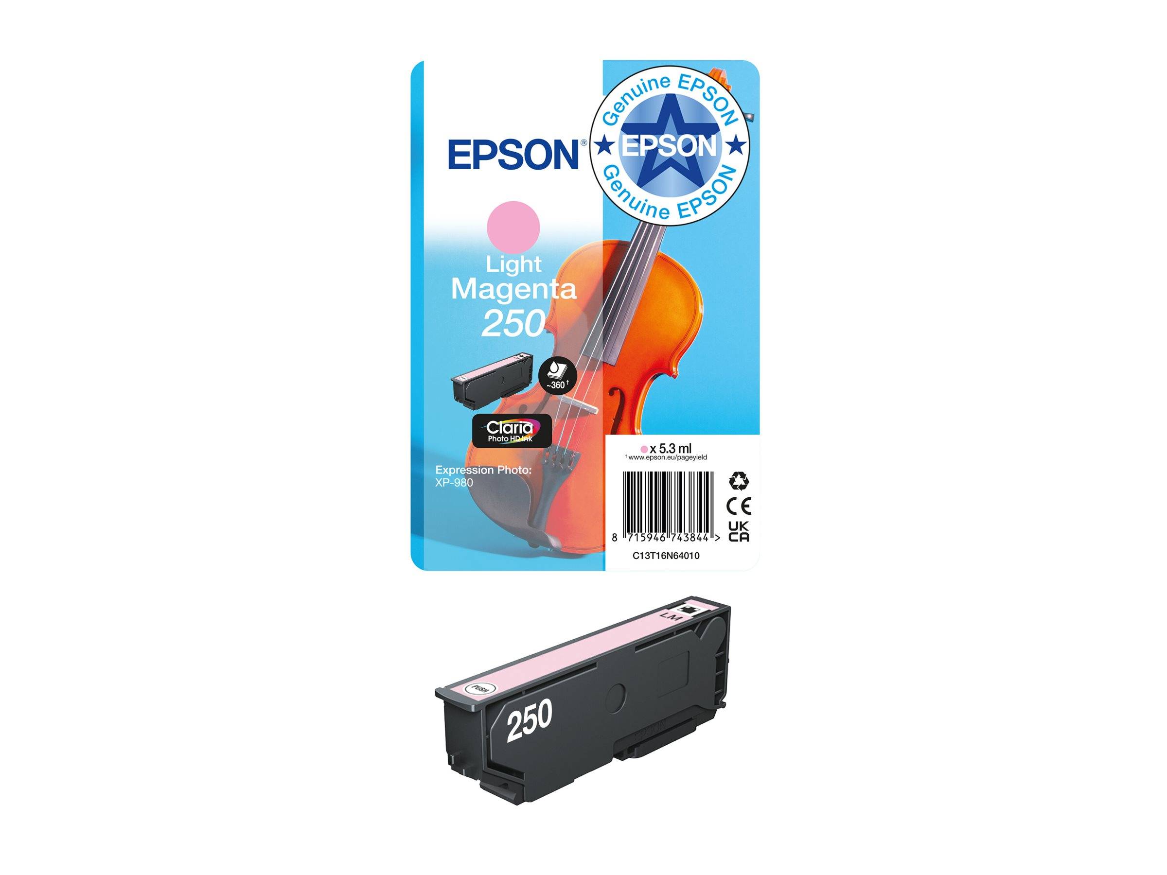Epson 250 - 5.3 ml - hellmagentafarben - original