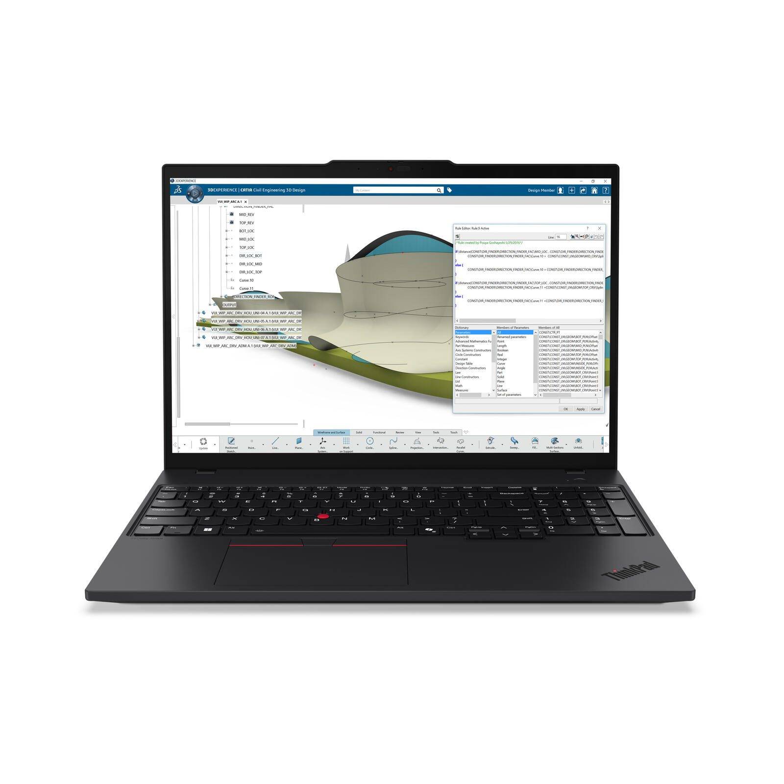 ThinkPad P16s Gen 4 Intel® Core™ Ultra 7 255H Notebook 40,6 cm (16"")