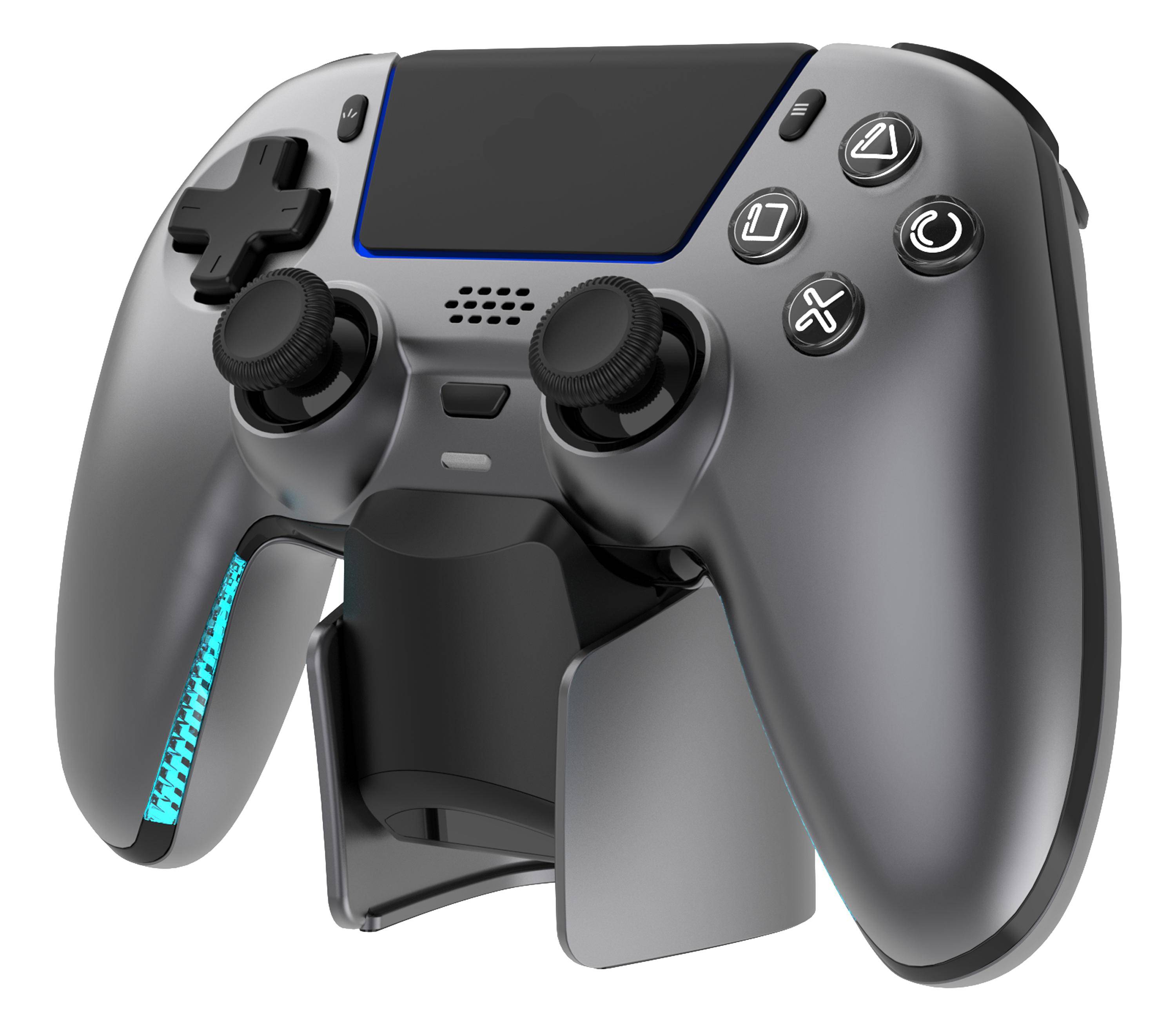 Deltaco Controller inkl. Ladestation Wireless steelgray PS5 Multimedia-Technik Playstation Zubehör