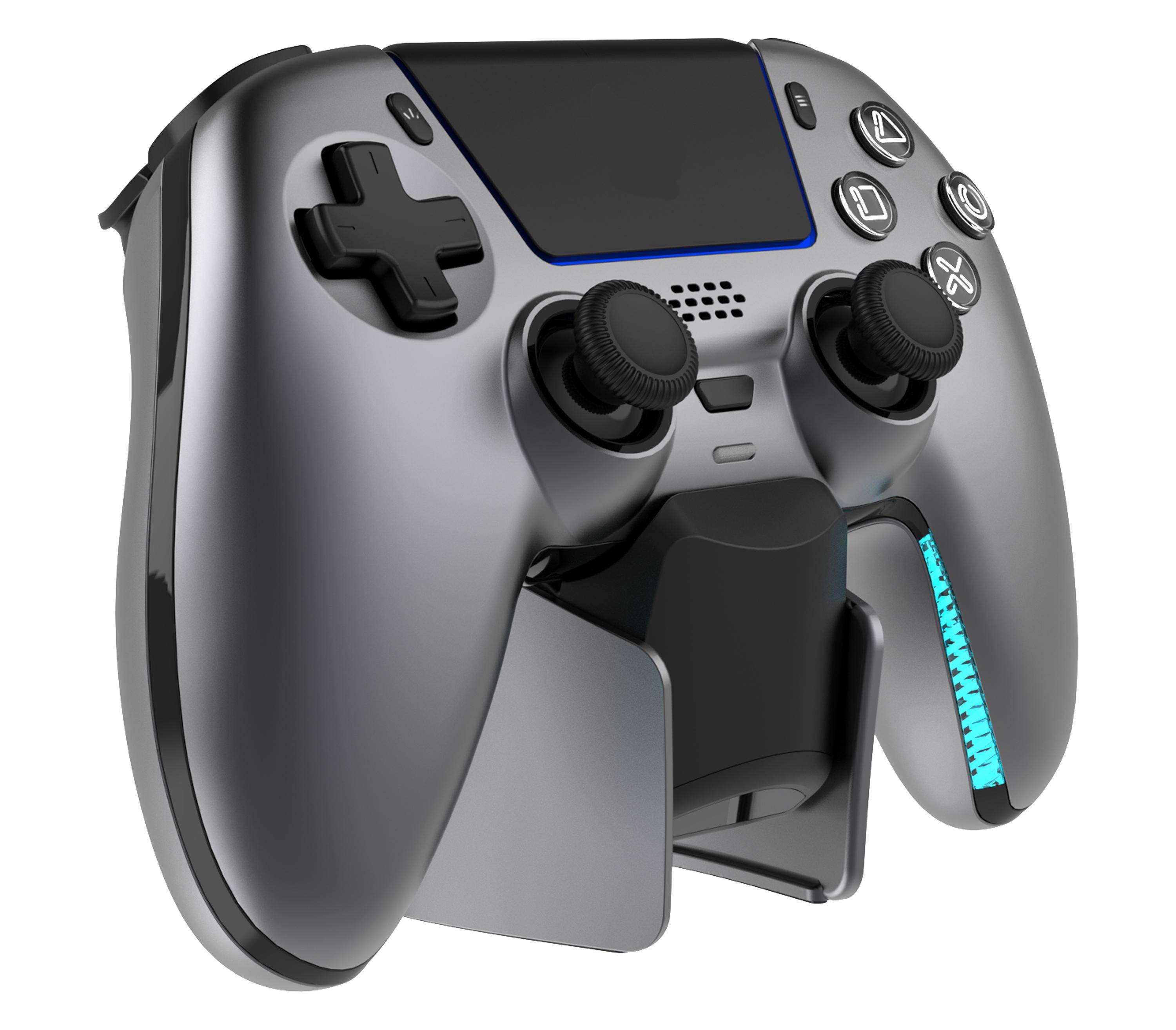 Deltaco Controller inkl. Ladestation Wireless steelgray PS5 Multimedia-Technik Playstation Zubehör