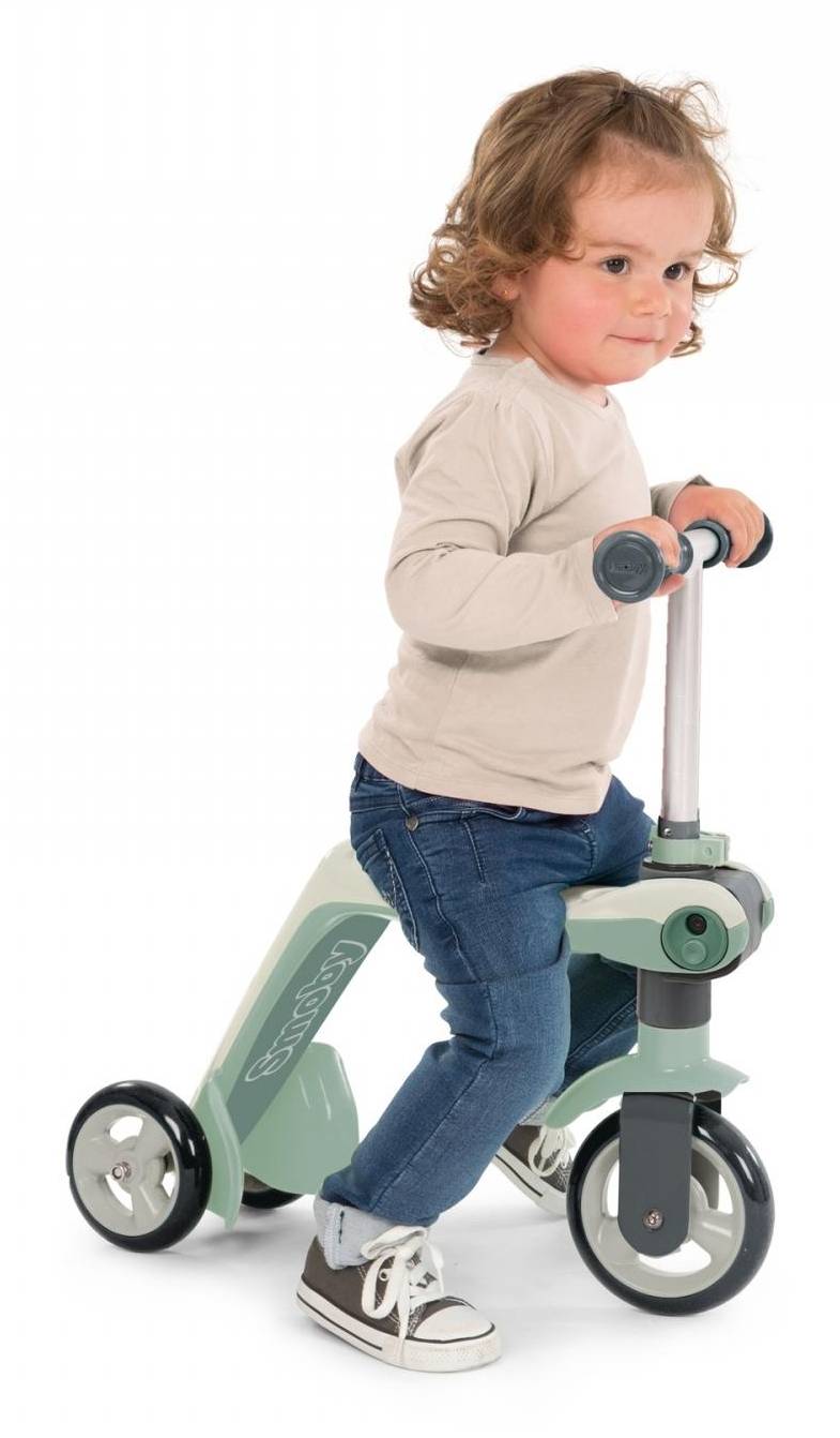 Smoby 750615, Kinder, Dreiradroller, Unisex, 3 Rad/Räder, 1,5 Jahr(e), Grün, Grau