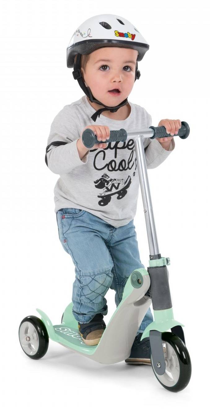 Smoby 750615, Kinder, Dreiradroller, Unisex, 3 Rad/Räder, 1,5 Jahr(e), Grün, Grau