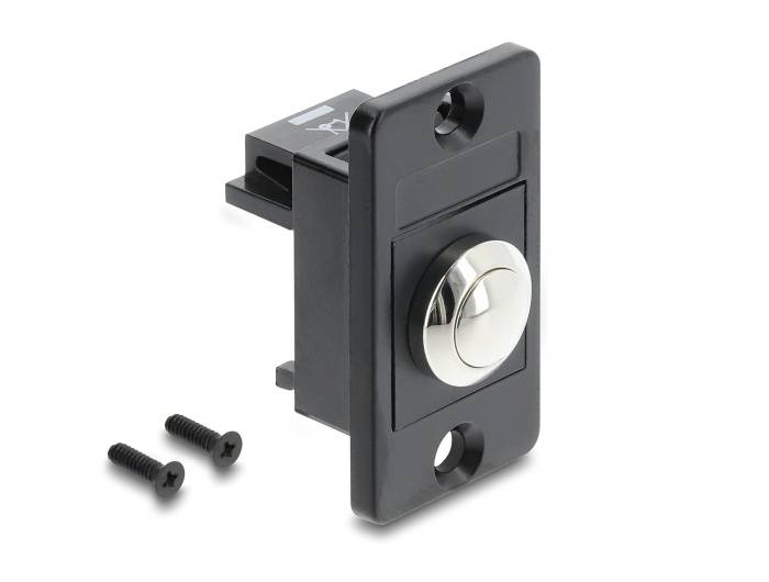 91187 - Delock Panel Mount Drucktaster schwarz