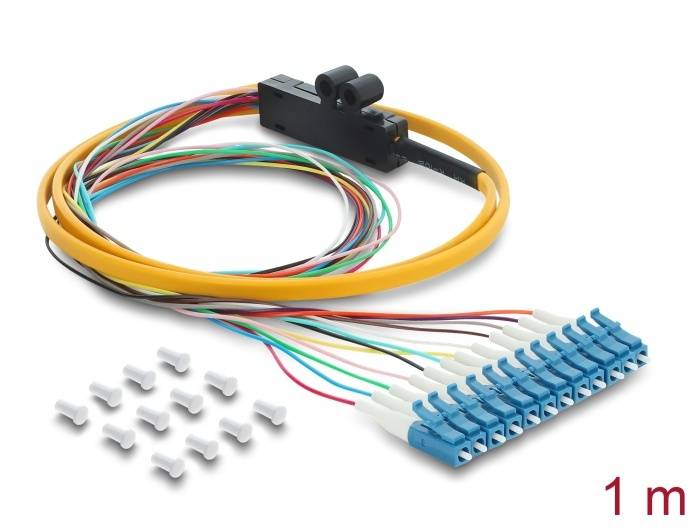 Delock LWL Pigtail Fanout Kabel 12 x...