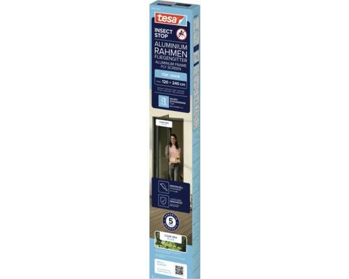 tesa® Fliegengitter Alu Comfort XL für Türen anthrazit 1,2x2,4 m