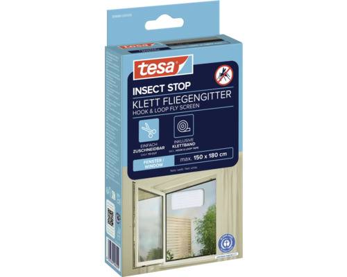 tesa Fliegengitter Klett für Fenster anthrazit 180x150 cm