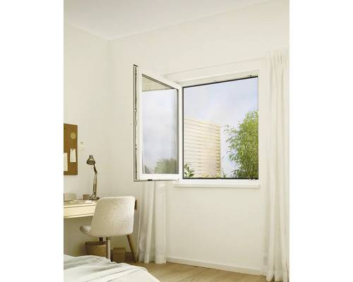 tesa Fliegengitter Klett für Fenster weiß 180x150 cm