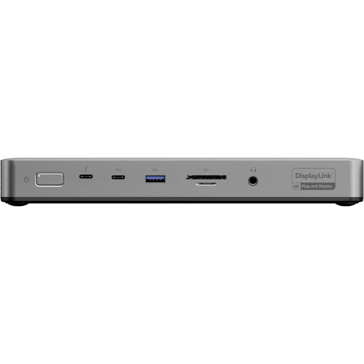 Alogic TB4DU4, Kabelgebunden, Thunderbolt, 3,5 mm, Grau, Schwarz, SD, MicroSD (TransFlash),