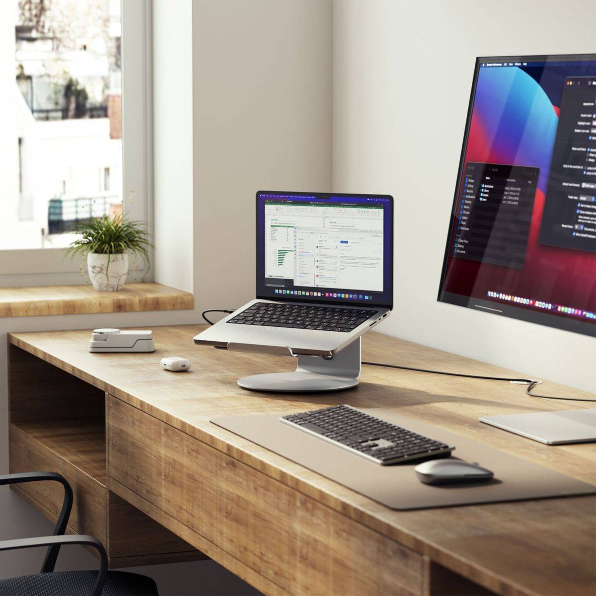 Alogic E360LSSLV, Laptop-Ständer, Silber, Aluminium, ABS Synthetik, Silikon, 167 mm, 252 mm, 59 mm